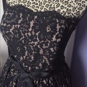 Gorgeous black lace cocktail dress. Never worn.